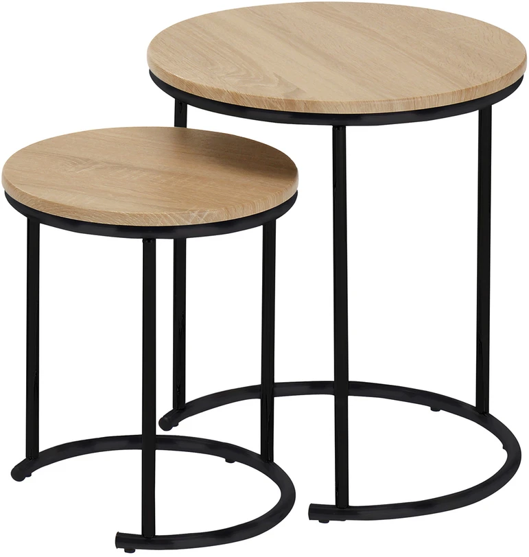 Home4You Šoninis staliukas ELTO D44,5xH50cm, D34,5xH40cm