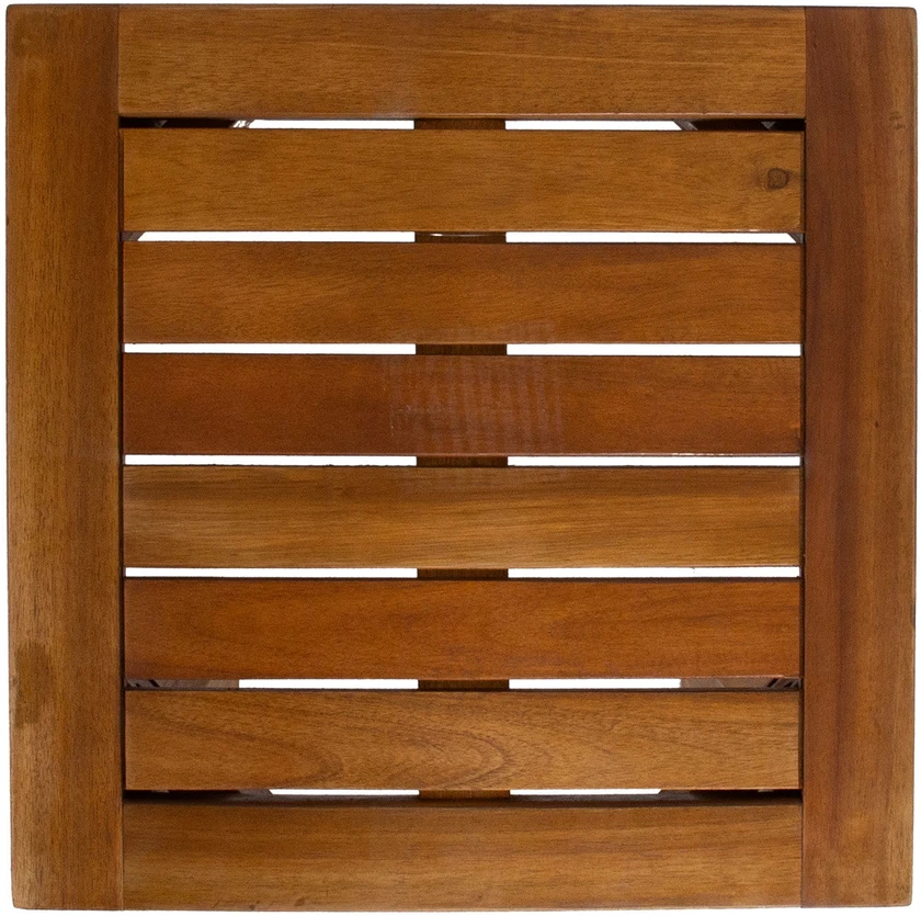 Home4You Bench Stalas suoliukas FORTUNA 40x40x45cm, akacija