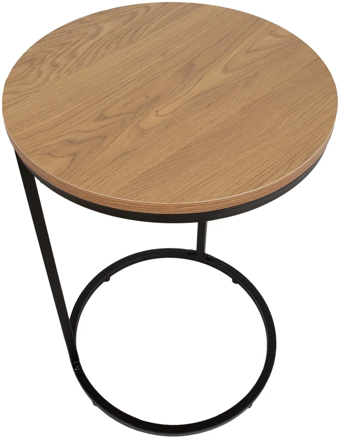 Home4You Šoninis staliukas HEDVIG D40xH60cm, uosis/juodas