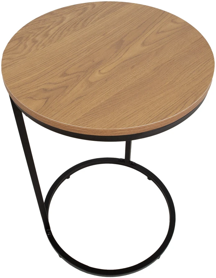 Home4You Kavos staliukas HEDVIG D40xH60cm Pelenų/Juoda