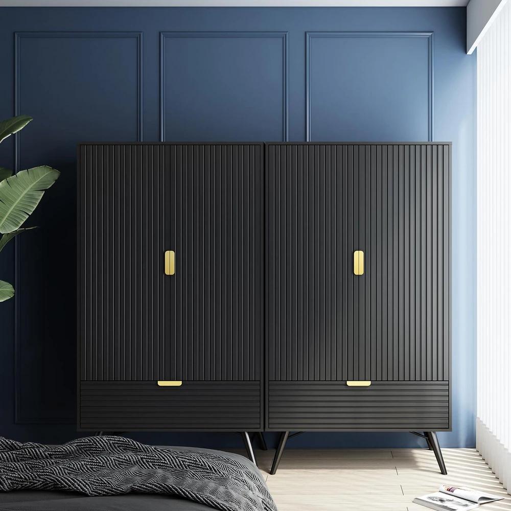 Home4You Spinta PIXAR 100x56xH175cm, juoda