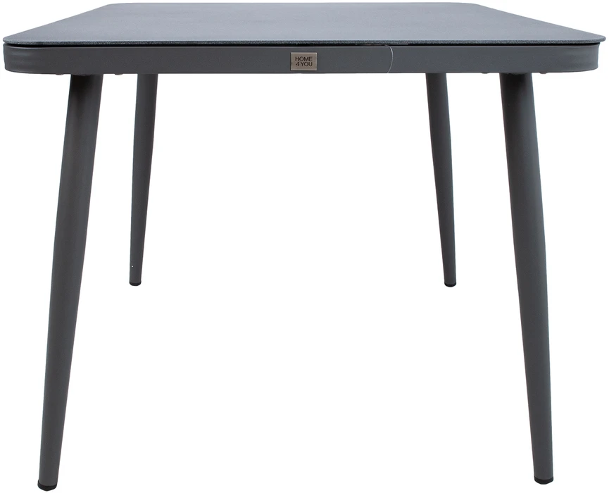 Home4You Stalas ANDROS 90x90xH75cm, pilkas