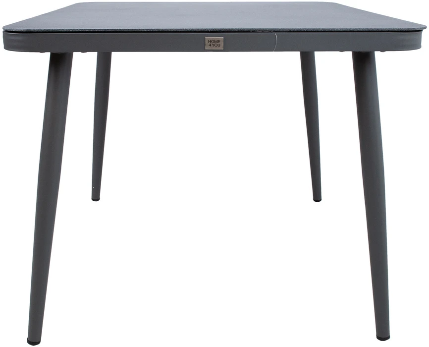 Home4You Stalas ANDROS 90x90xH75cm, pilkas
