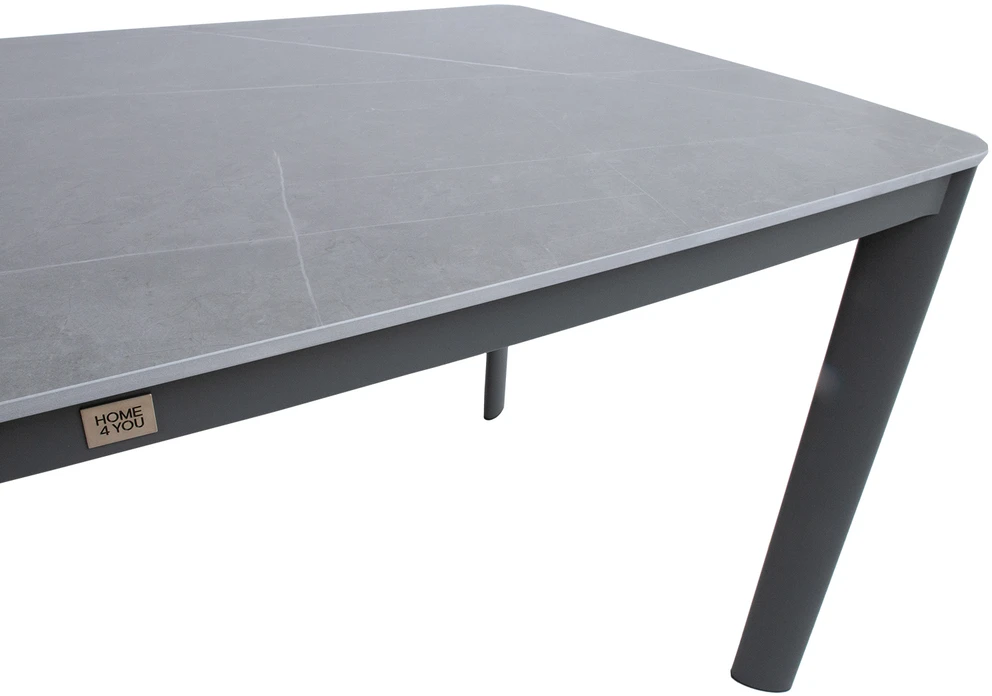 Home4You Stalas BEIDA 180x90xH75cm, pilkas