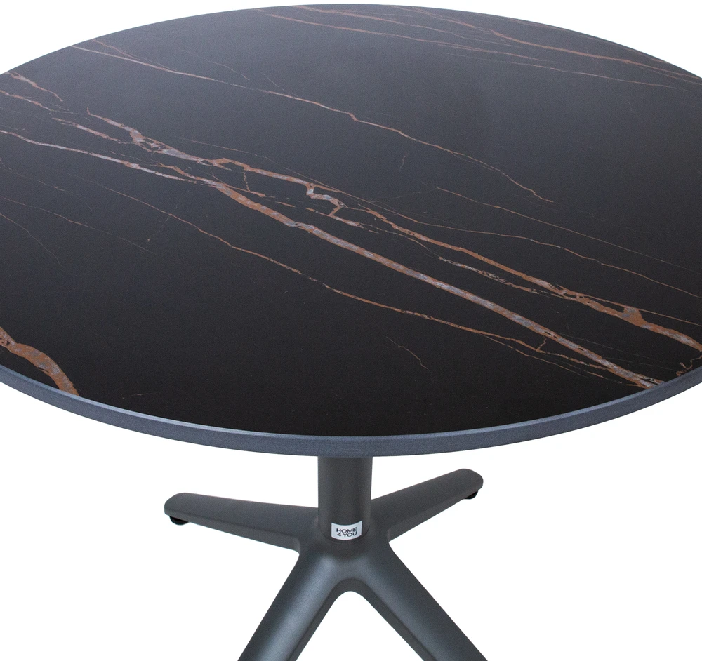 Home4You Stalas BEIDA D70xH72cm, rudas