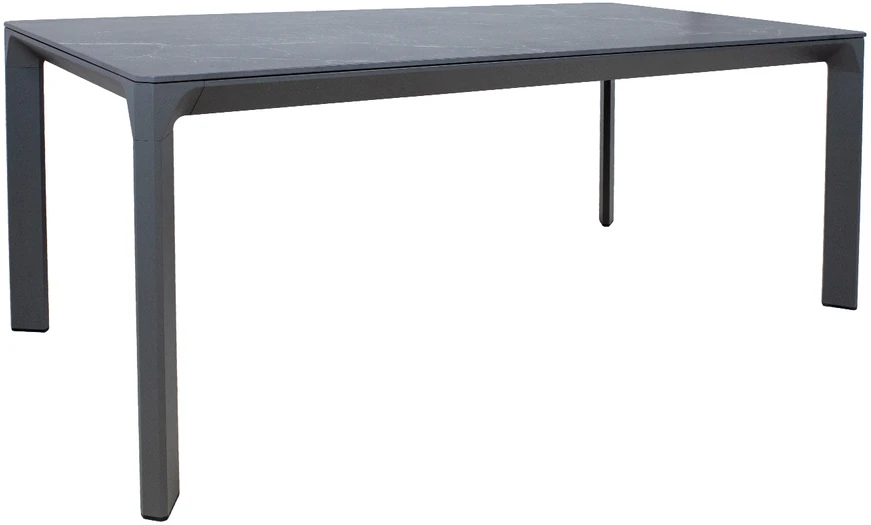 Home4You Stalas CARVES 180x90xH75cm, antracito spalvos