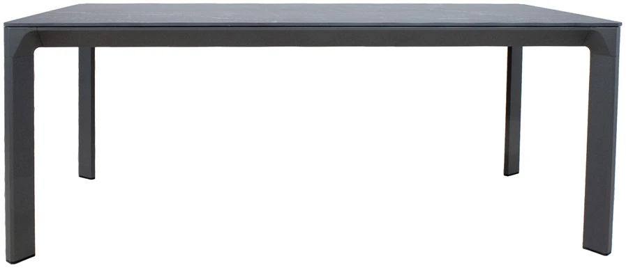 Home4You Stalas CARVES 180x90xH75cm, antracito spalvos