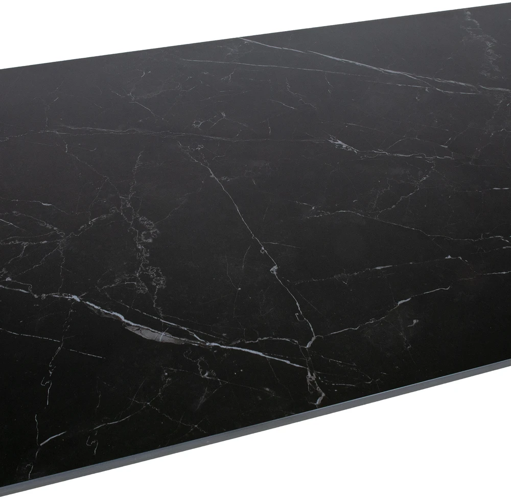 Home4You Stalas CARVES 180x90xH75cm, antracito spalvos