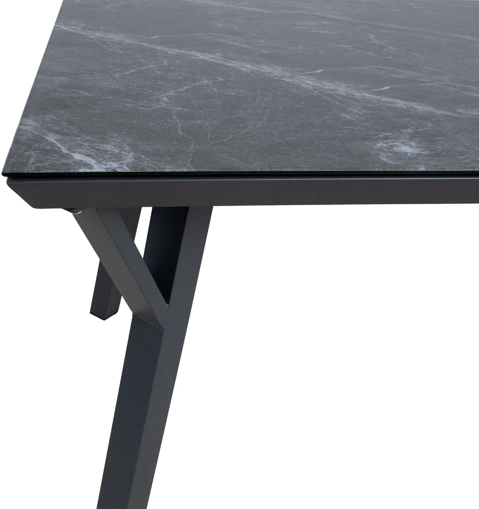 Home4You Stalas CASPER 160x90H73cm, pilkas