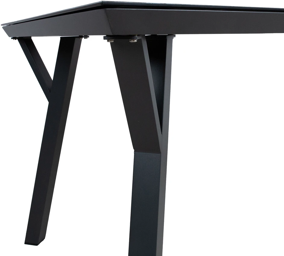 Home4You Stalas CASPER 160x90H73cm, pilkas