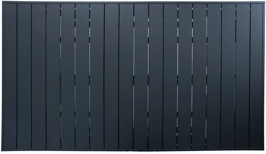 Home4You Stalas COLUMBUS 183/243x100xH76 Tamsiai pilka