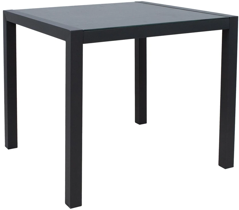 Home4You Table DELGADO 80x80xH72cm, pilkas