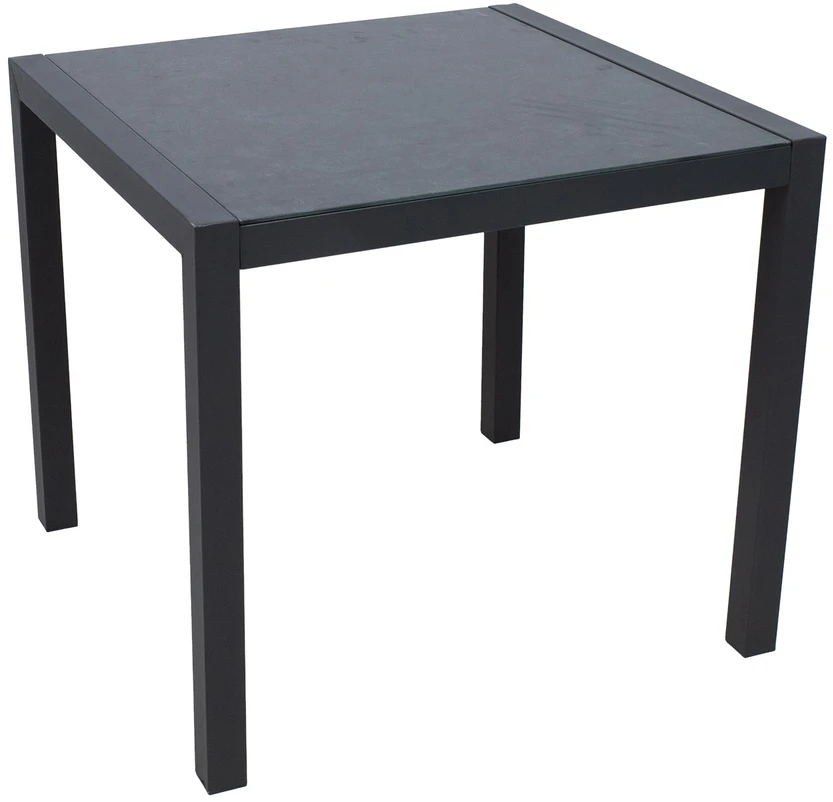 Home4You Table DELGADO 80x80xH72cm, pilkas