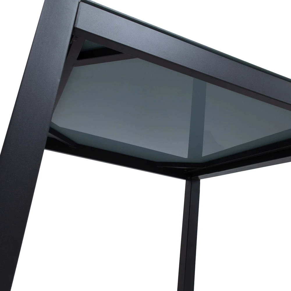 Home4You Table DELGADO 80x80xH72cm, pilkas