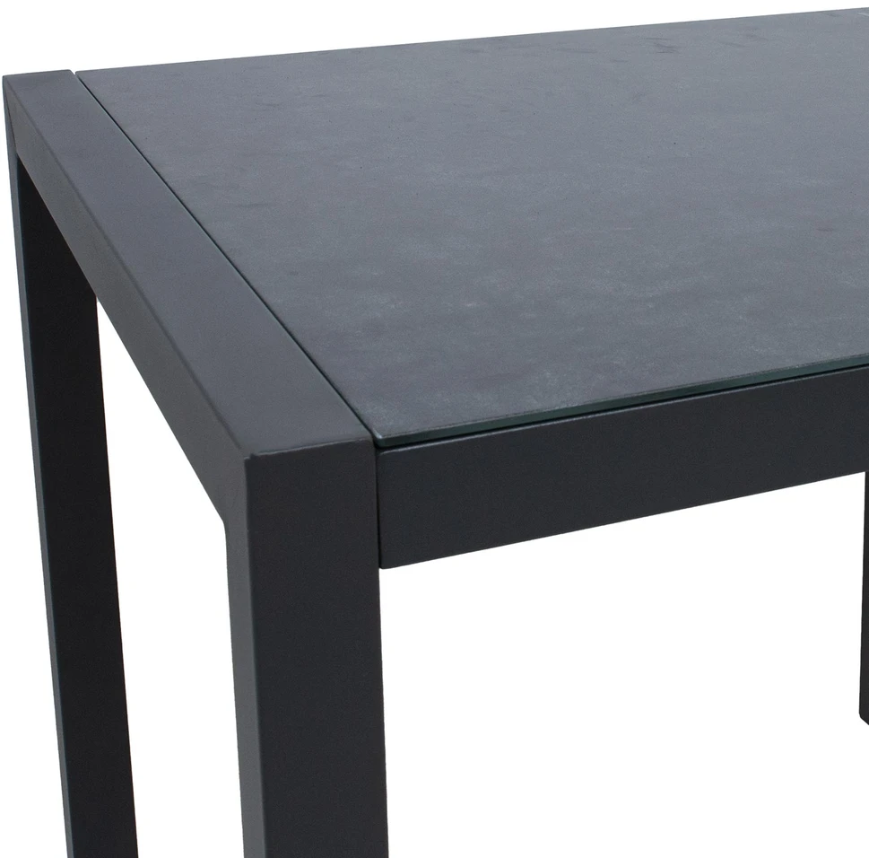 Home4You Table DELGADO 80x80xH72cm, pilkas
