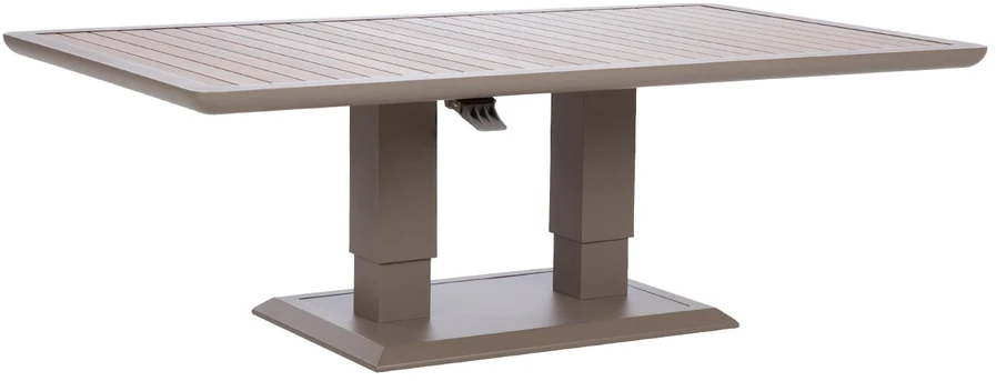 Home4You Stalas MARENDA 150x90xH2-75cm, pilkšvai smėlio spalvos