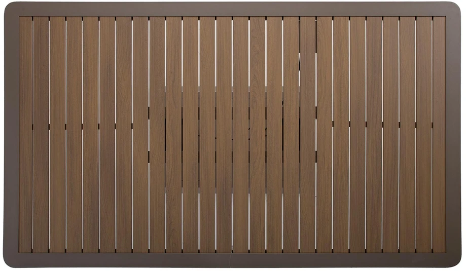 Home4You Stalas MARENDA 150x90xH2-75cm, pilkšvai smėlio spalvos