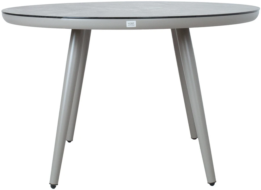 Home4You Lauko stalas SILVA D120xH75cm Pilka/Smėlio spalva