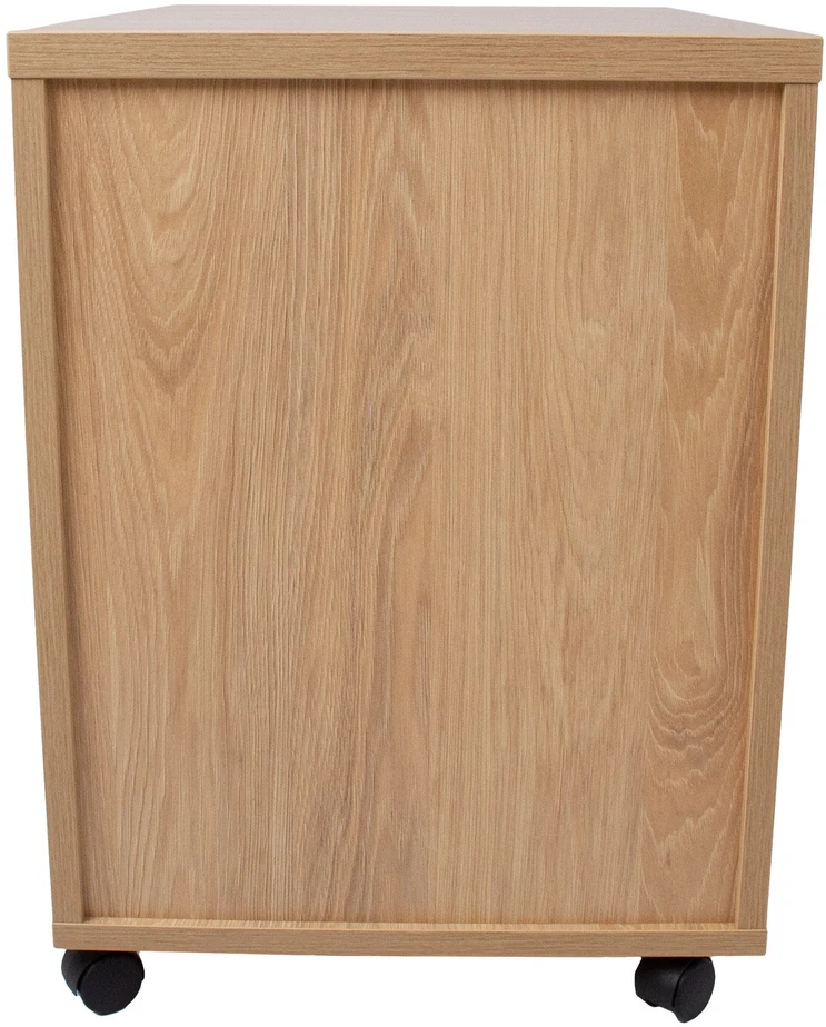 Home4You Drawer box ERGO 60x43xH60cm, hickory wood, with metal drawers