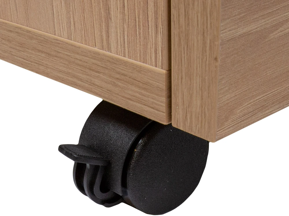 Home4You Drawer box ERGO 60x43xH60cm, hickory wood, with metal drawers