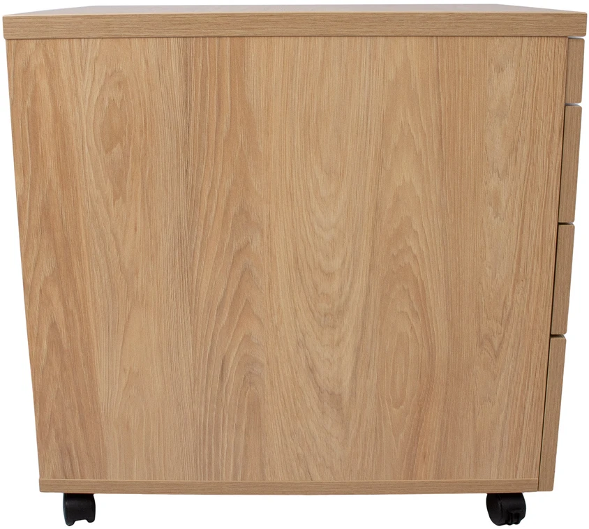 Home4You Drawer box ERGO 60x43xH60cm, hickory wood, with metal drawers