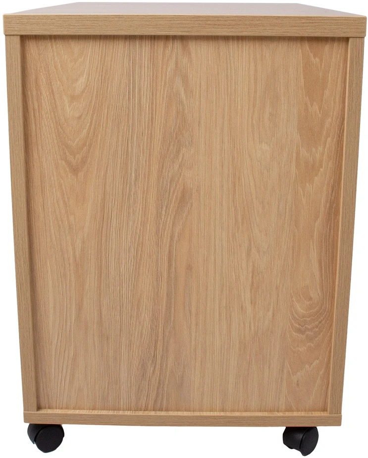 Home4You Drawer box ERGO 60x43xH60cm, hickory wood, with metal drawers