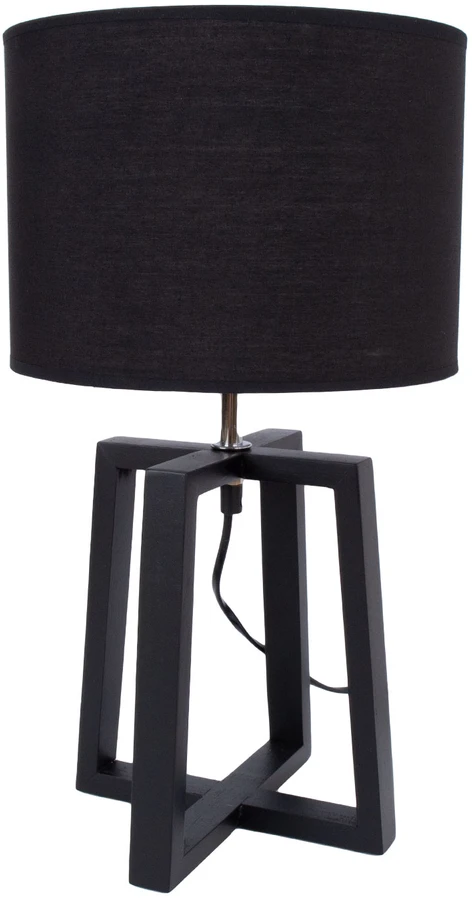 Home4You Dark Stalinis šviestuvas WOODEN H44,5cm, tamsiai pilkas