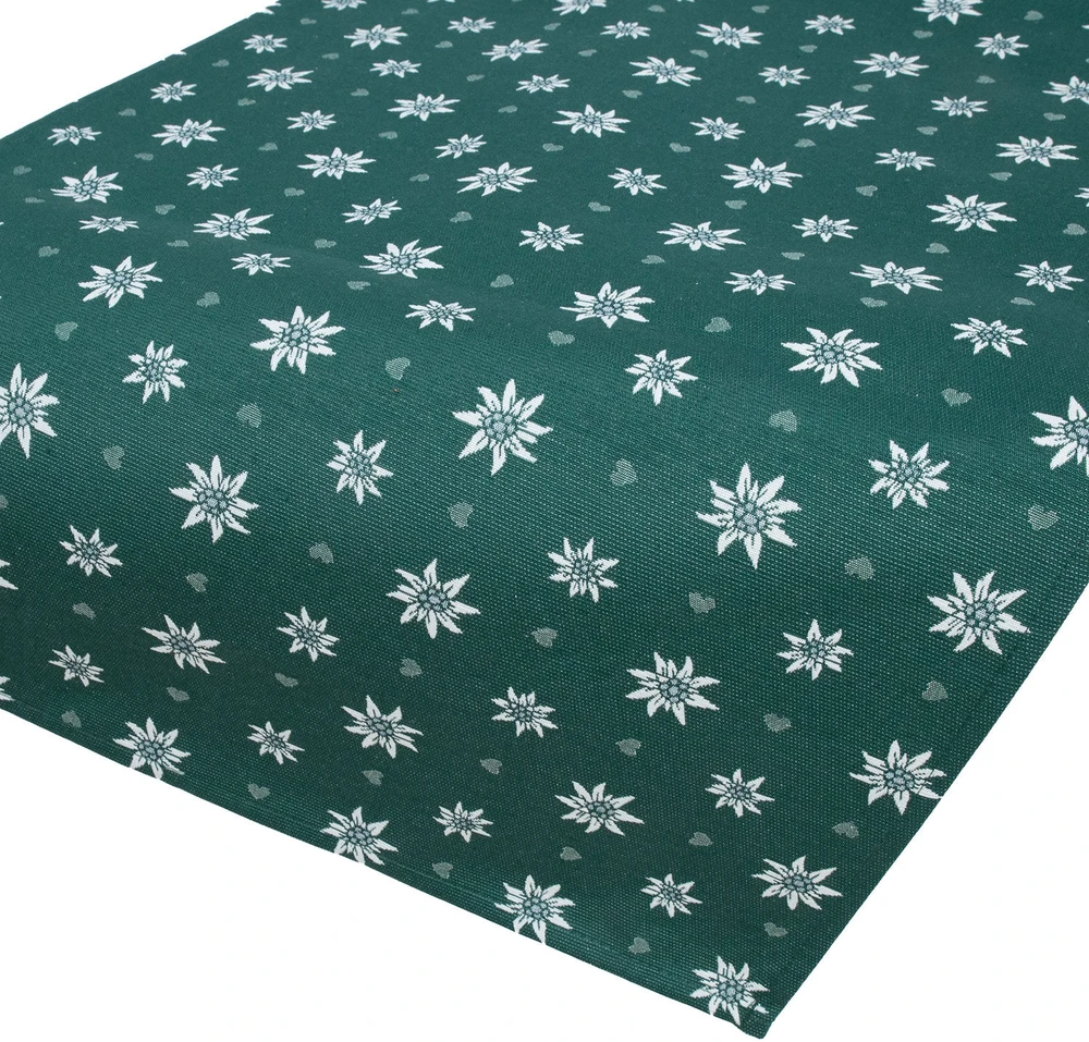 Home4You Stalo kilimėlis HOLLY 43x116cm, žalias Edelweiss
