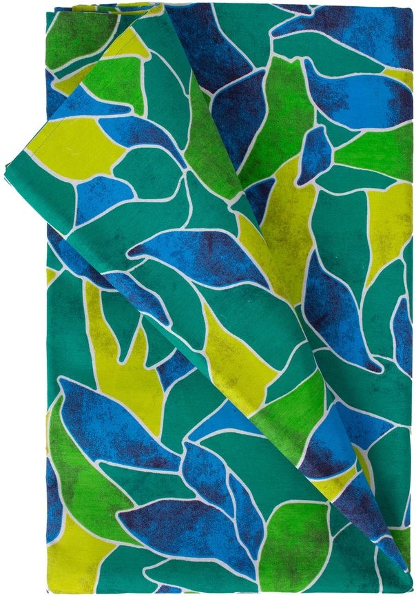 Home4You Staltiesė LONETA NEW 136x220cm, žali lapai
