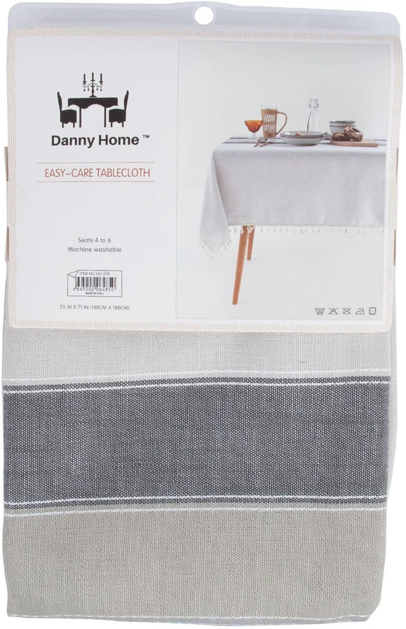 Home4You Staltiesė EASY CARE 140x180cm, šviesiai pilka