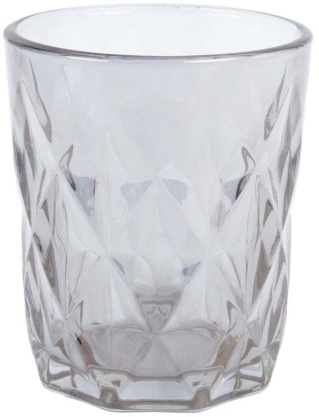Home4You Geriamoji stiklinė CORAL 250ml, sidabrinis blizgesys