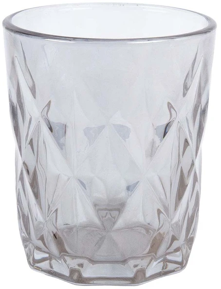 Home4You Geriamoji stiklinė CORAL 250ml, sidabrinis blizgesys
