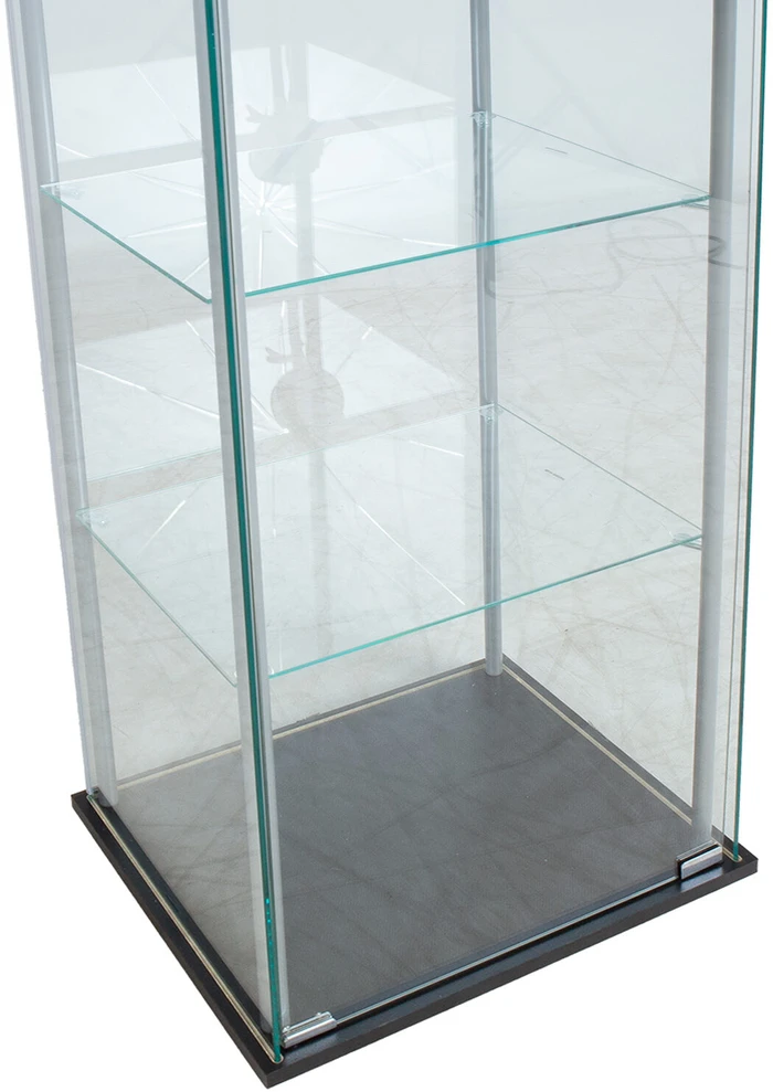 Home4You Vitrina AIKO 60x36xH163cm Grūdintas stiklas Juoda