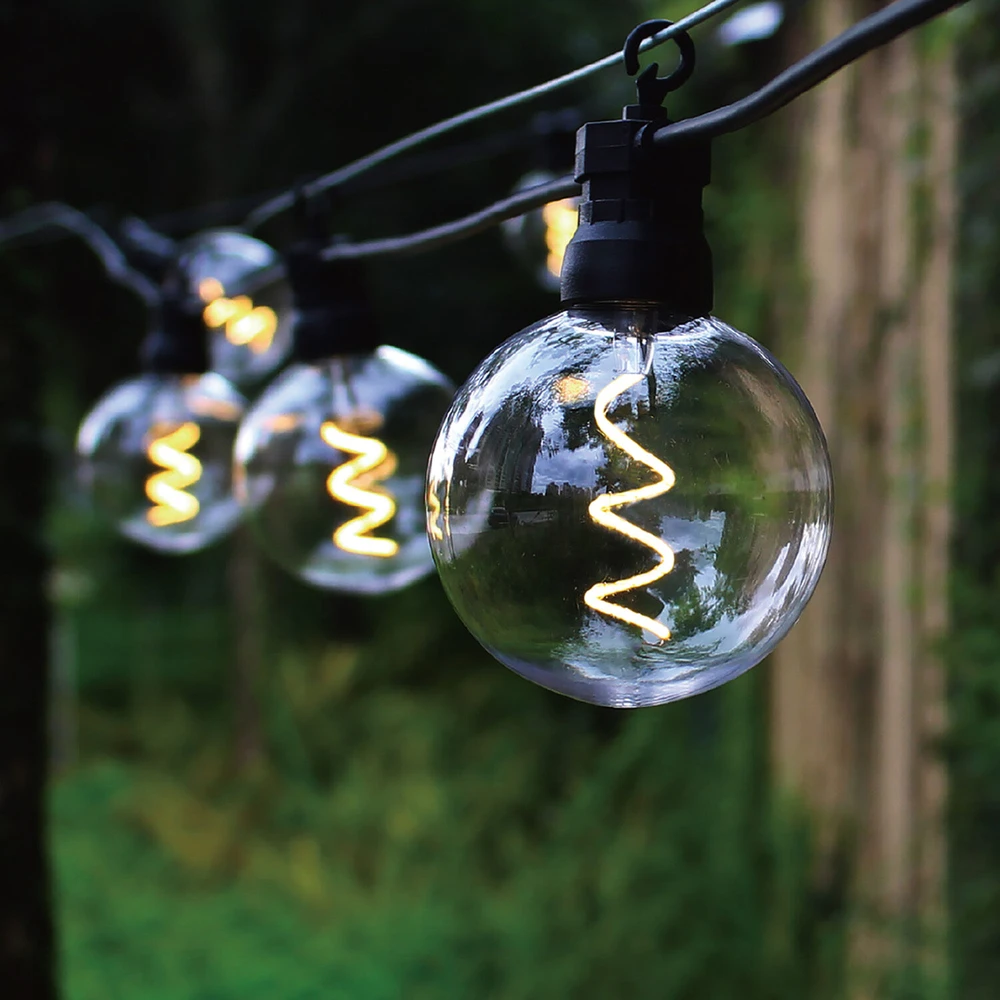 Home4You Šviestuvai TWIST 10 LED lempučių / 4,5 m, šiltai balta šviesa