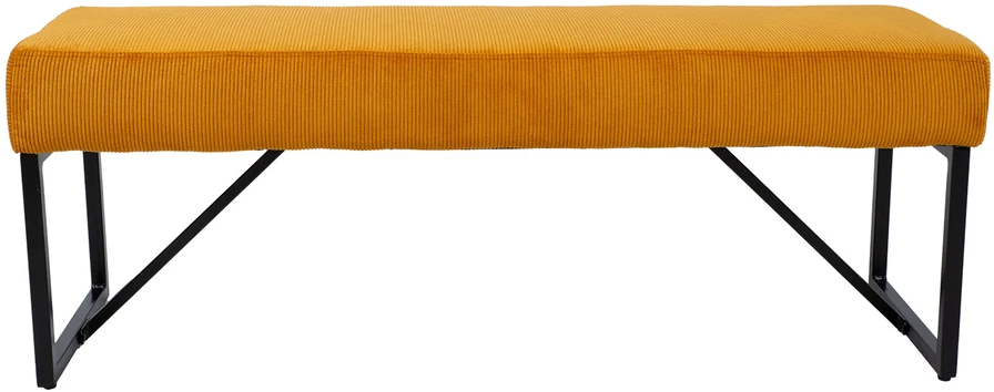 Home4You Bench Suoliukas MYLA geltonas velvetas