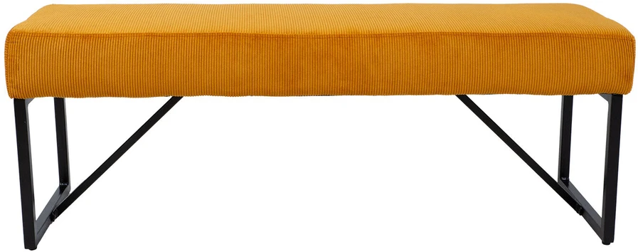 Home4You Bench Suoliukas MYLA geltonas velvetas
