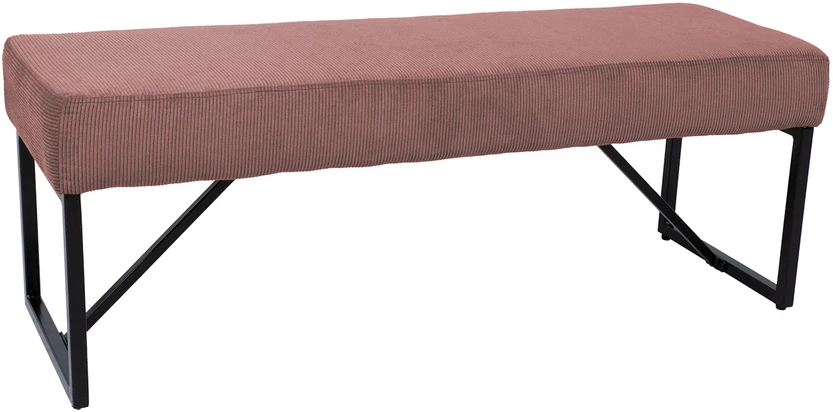 Home4You Bench Suoliukas MYLA vintažinis rožinis velvetas