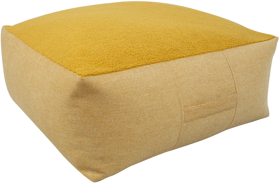 Home4You Taburetė LAMB BAG 80x80xH30cm, geltona