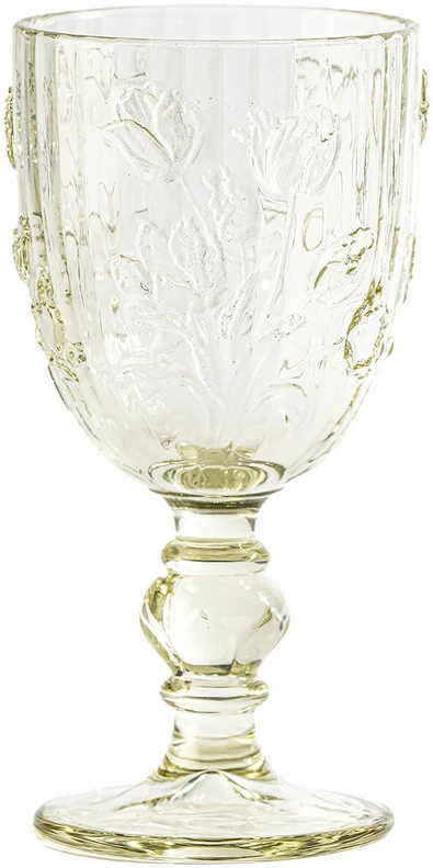 Home4You Vyno taurė „GIO MAISON“, aukštis 16,6 cm, šviesiai geltona