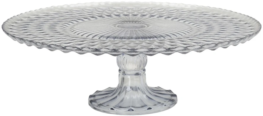 Home4You Stiklinė lėkštė TORTO LĖKŠTĖ D29xH9cm