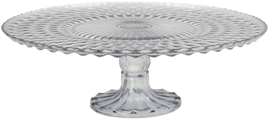 Home4You Stiklinė lėkštė TORTO LĖKŠTĖ D29xH9cm