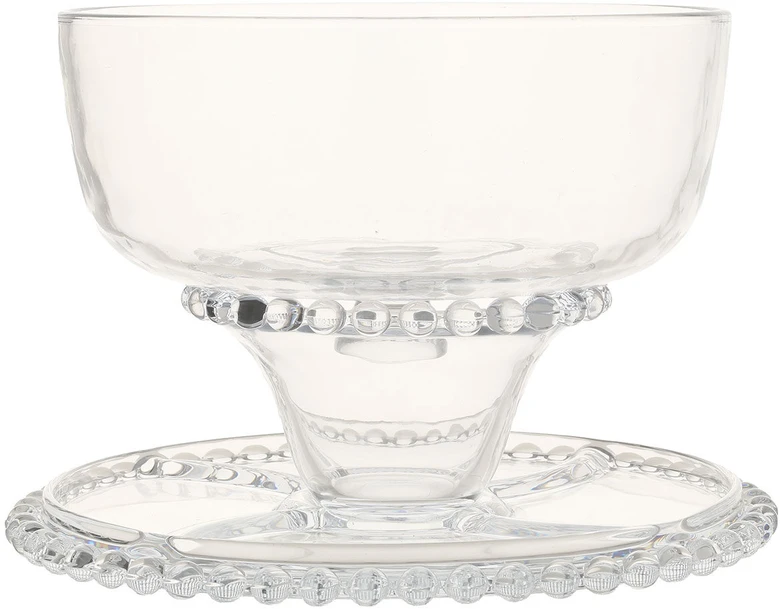 Home4You Stiklinė lėkštė 3in1 torto lėkštė D31xH23cm