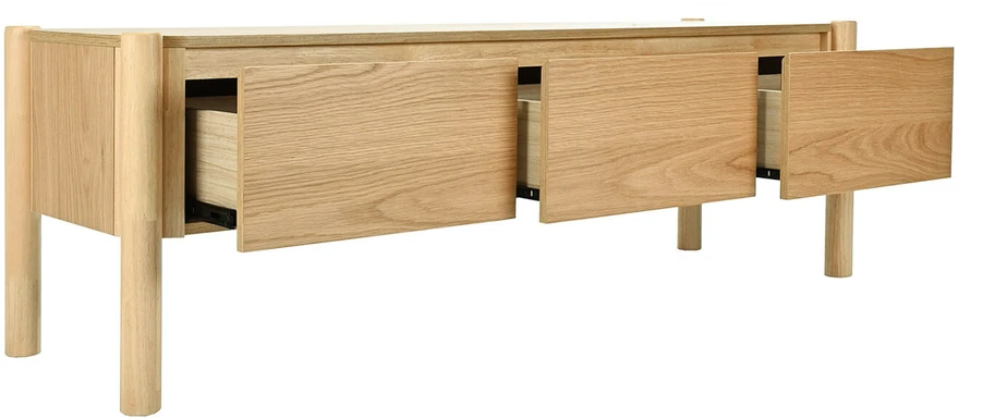 TV staliukas Home4You TV spintelė GARDENIA 153x43xA50,5cm, ąžuolo spalvos