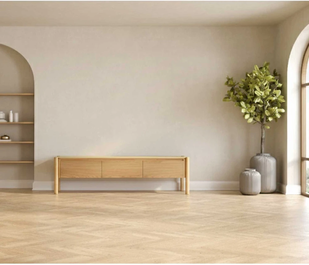 TV staliukas Home4You TV spintelė GARDENIA 183x43xA50,5cm, ąžuolo spalvos