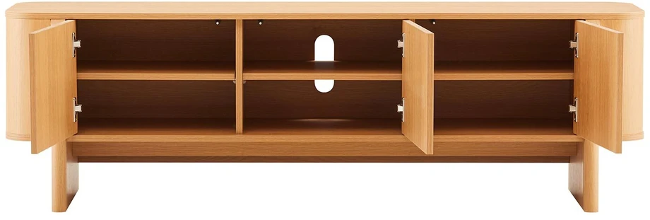 TV staliukas Home4You Unit TV spintelė MORBEN 160x42xA50cm, melaminas su ąžuolo dekoru
