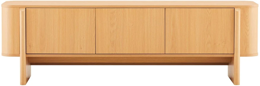 TV staliukas Home4You Unit TV spintelė MORBEN 160x42xA50cm, melaminas su ąžuolo dekoru