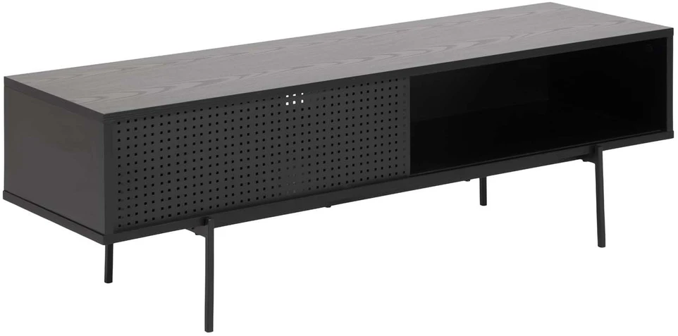 Home4You TV staliukas ANGUS 140x40xH44cm, juodas