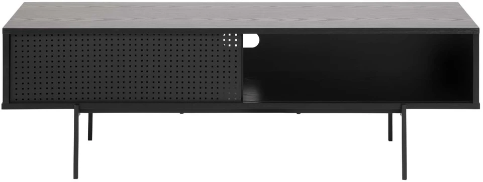 Home4You TV staliukas ANGUS 140x40xH44cm, juodas