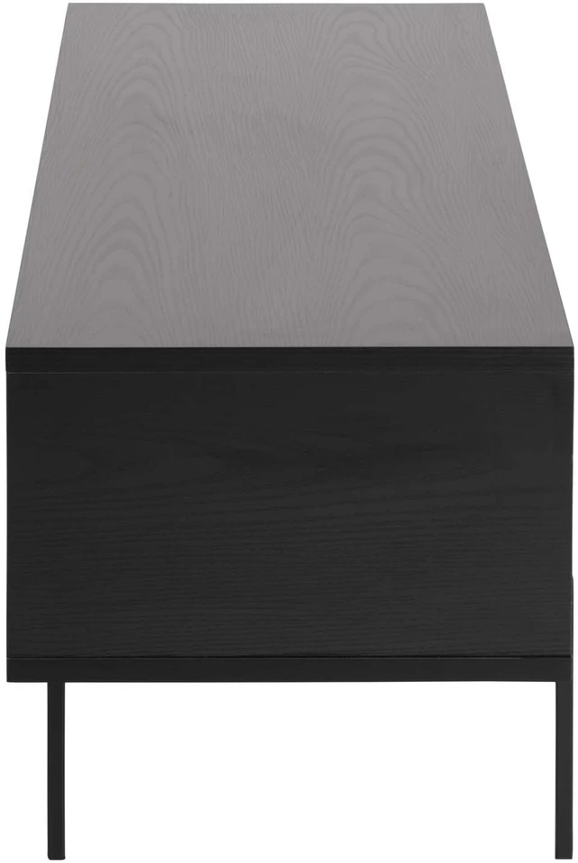 Home4You TV staliukas ANGUS 140x40xH44cm, juodas