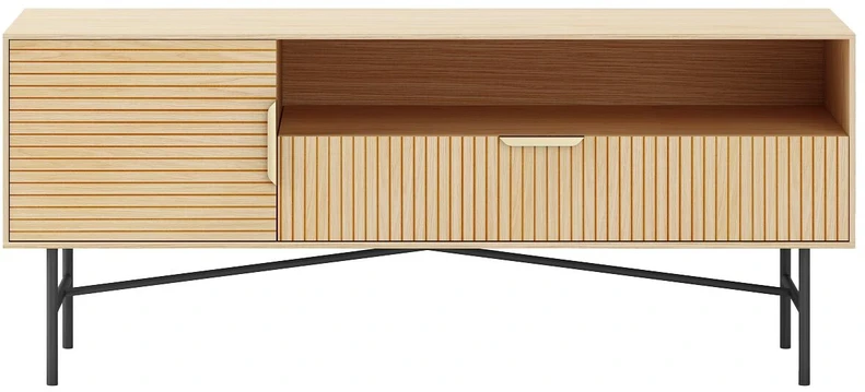 Home4You TV staliukas BASSEL 120x40xH50cm, 3D melaminas
